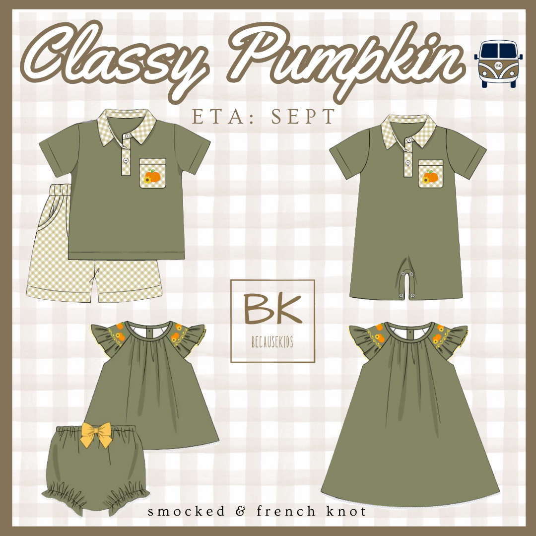 Classy Pumpkins: Girl Diaper Set