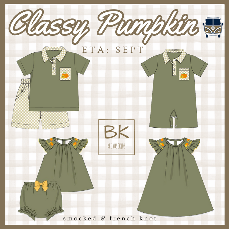Classy Pumpkins: Girl Diaper Set