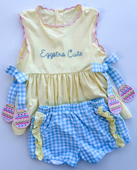 Eggstra Cute: Girls Shorts Set