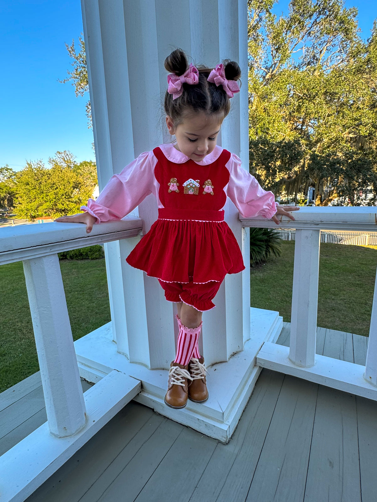 Gingerbread Lane: Girl Bloomer Set