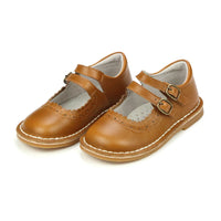 L'AMOUR- Tatiana Double Strap Mary Jane - Camel