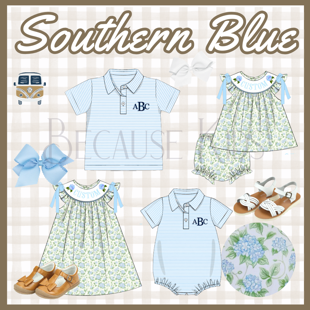 Southern Blue: Girls Bloomer Set (ETA: APRIL)