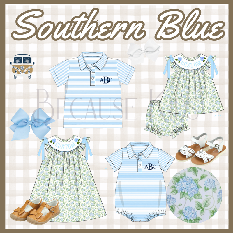 Southern Blue: Boys Polo (ETA: APRIL)