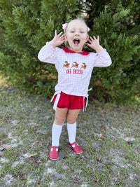 Reindeer Games: Girl Diaper Set