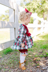 Yuletide Cheer: Girl Bloomer Set