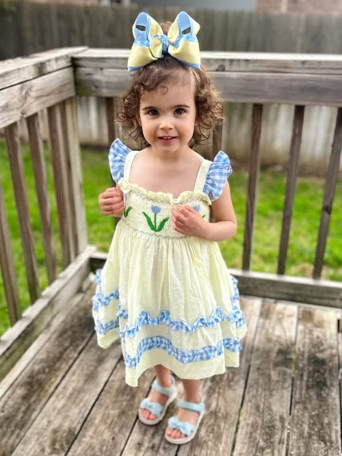 Tulip Twist: Girls Dress