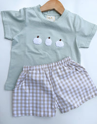 Classy Pumpkins: Boys Short Set
