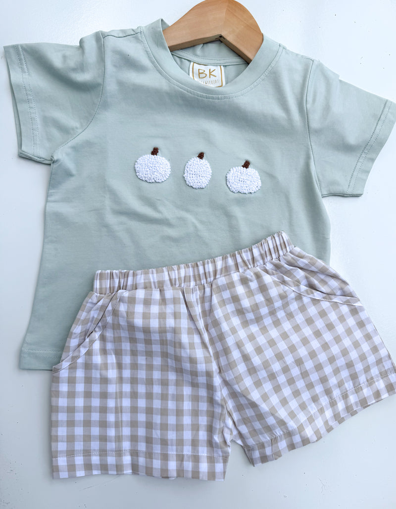 Classy Pumpkins: Boys Short Set