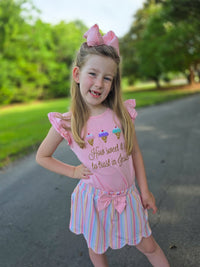 Sweet Assurance: Girls Skort Set