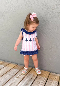 Coastal Prep: Girls Bloomer Set