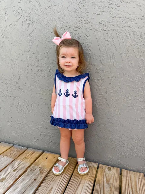 Coastal Prep: Girls Bloomer Set