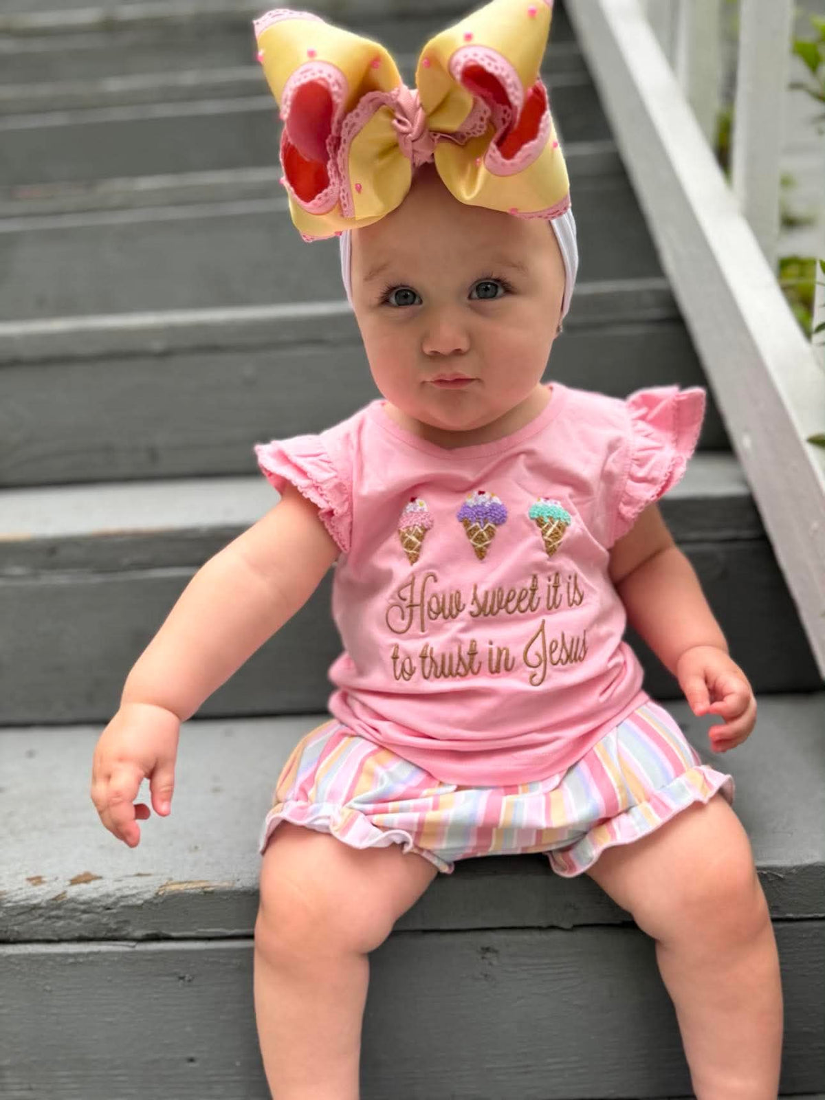 Sweet Assurance: Girls Bloomer Set