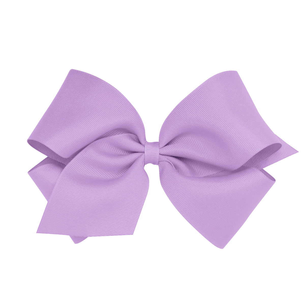 King Classic Grosgrain Hair Bow (Plain Wrap) - LT ORCHID