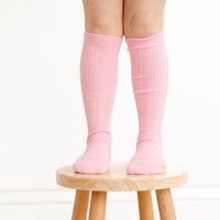 Little Stocking Co. - Blossom Cable Knit Knee High Socks