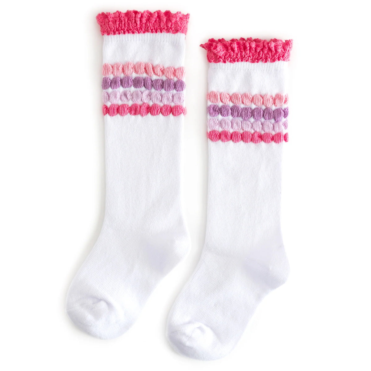 Little Stocking Company - Darling Bubble Stripe Knee High Socks