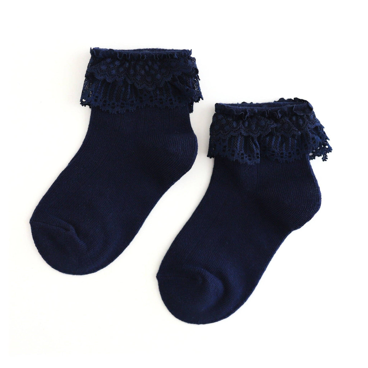 Little Stocking Co. - Lace Bobby Socks - Navy