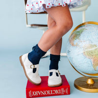 Little Stocking Co. - Lace Bobby Socks - Navy