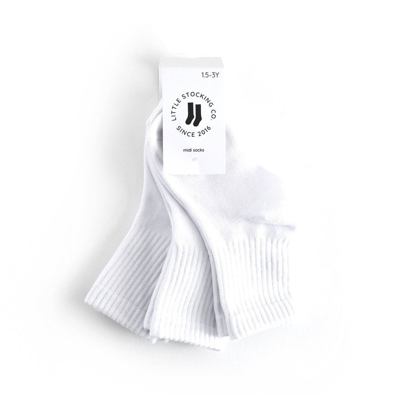 Little Stocking Co. - Crew Socks 3-Pack - White