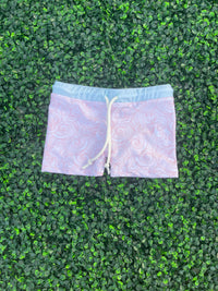 RTS: Boy Pink Waves Swim Trunks