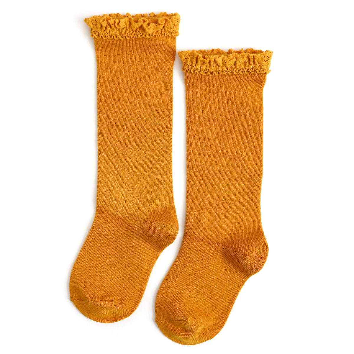 Little Stocking Company -Marigold Lace Top Knee High Socks