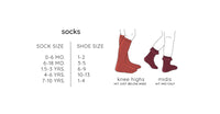 Little Stocking Company - Apple Red Cable Knit Knee High Socks