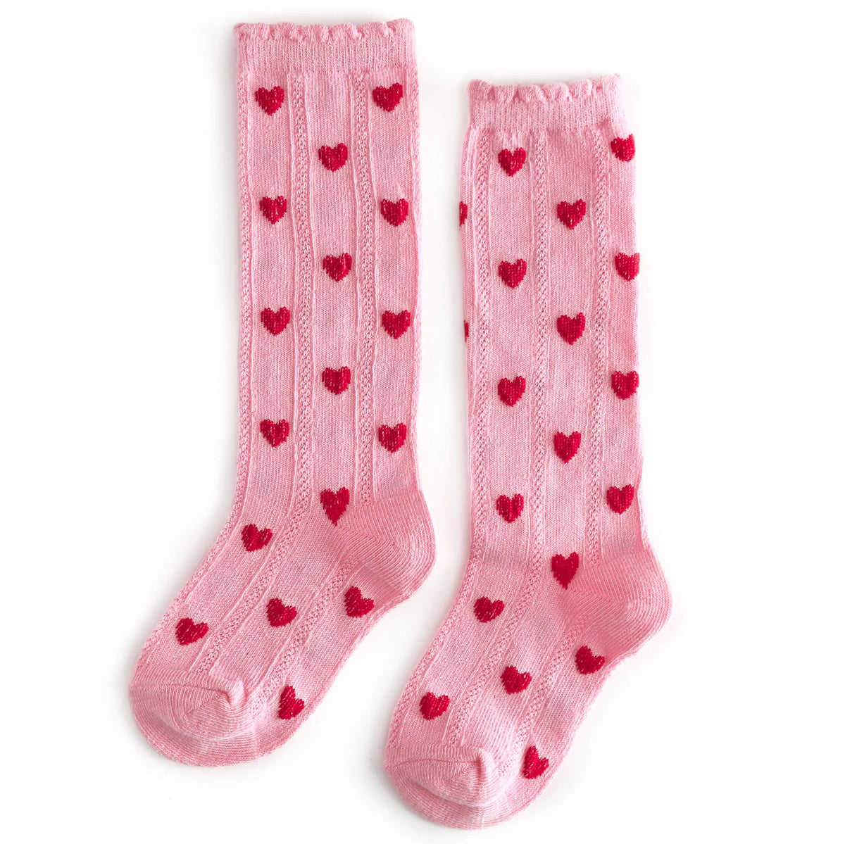 Little Stocking Company - True Love Scalloped Knee High Socks