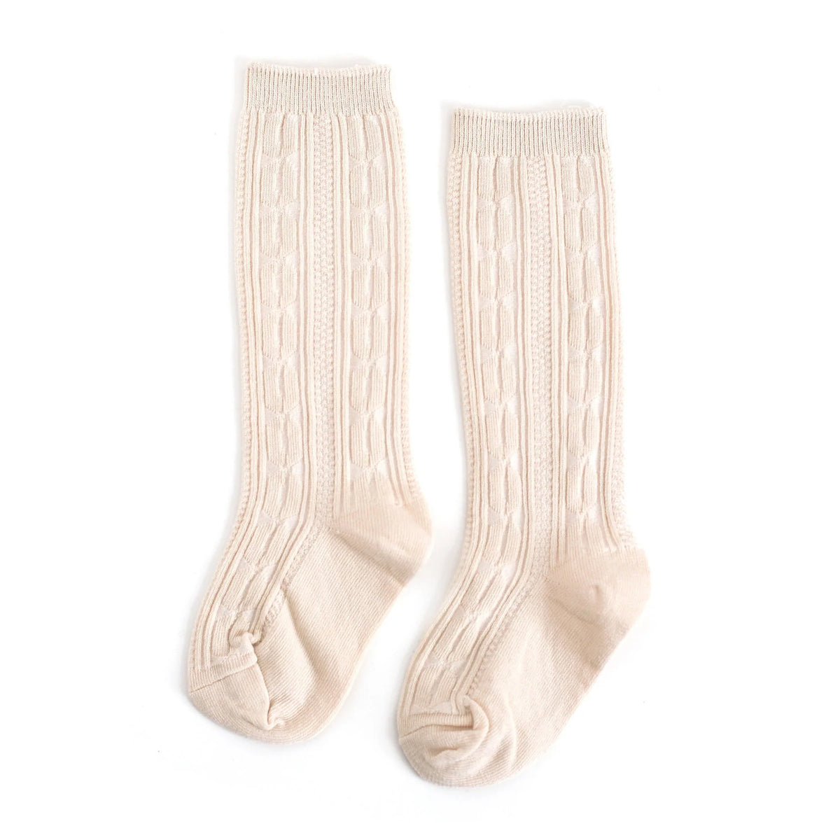 Little Stocking Company - Vanilla Cable Knit Knee High Socks
